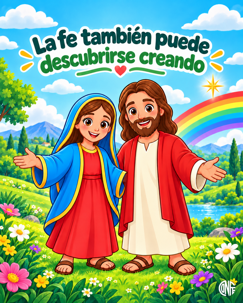 Coloreando con Jesús y María | LIBRO FÍSICO